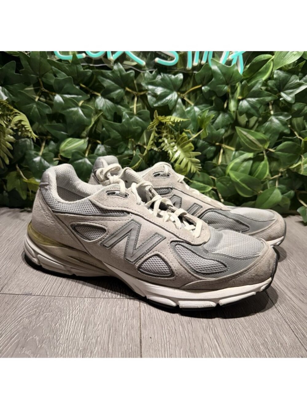 New Balance 990v4 Made in USA Mens 11.5 2E Grey Running Shoes M990GL4 Sneaker